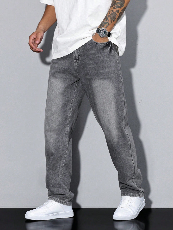 Jeans pour hommes | Coupe droite, taille mi-haute