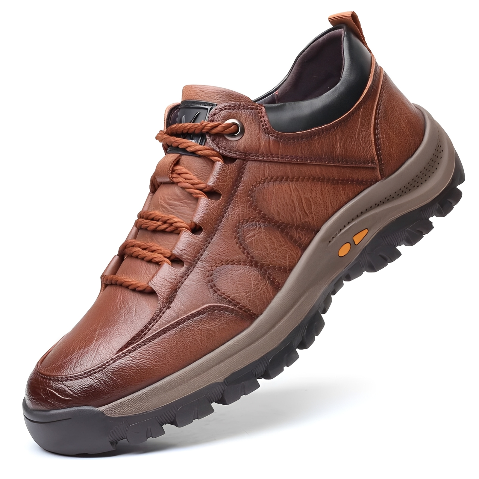 Chaussures basses pour homme à lacets avec semelle épaisse