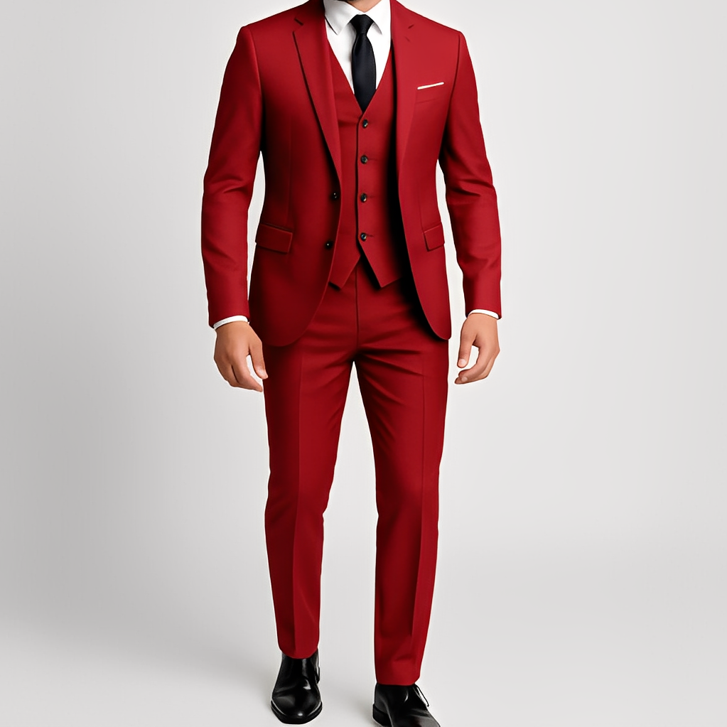 Costume homme trois pièces gris coupe ajustée cérémonie élégant