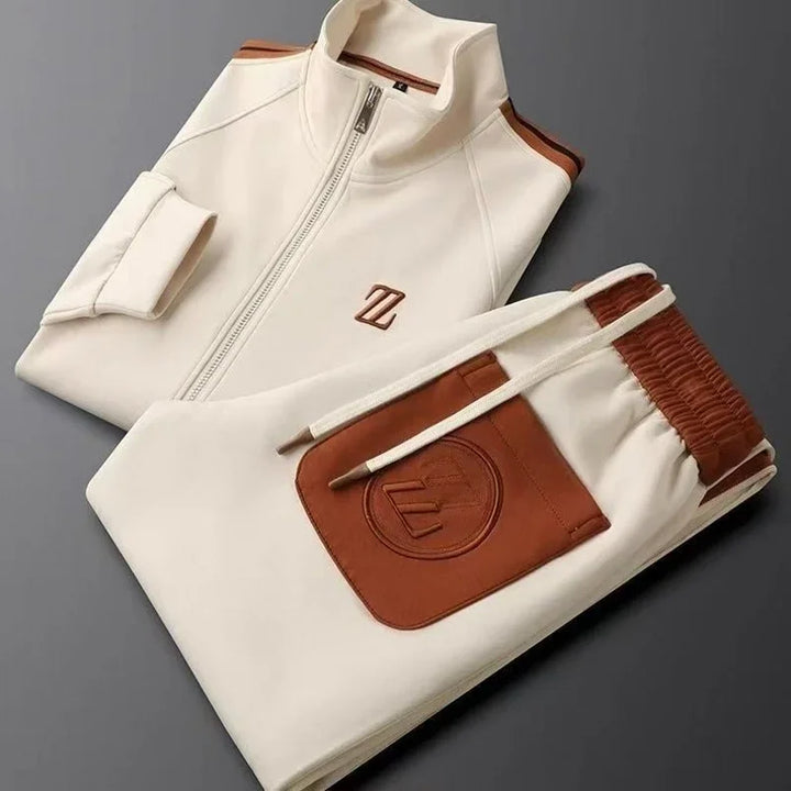 Julien Ensemble de Survêtement Homme | Veste Zippée Col Montant, Pantalon Élastique 1