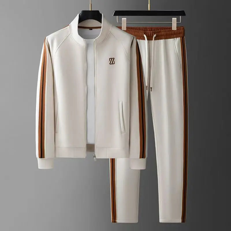 Julien Ensemble de Survêtement Homme | Veste Zippée Col Montant, Pantalon Élastique 2