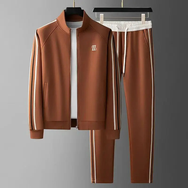 Julien Ensemble de Survêtement Homme | Veste Zippée Col Montant, Pantalon Élastique 4