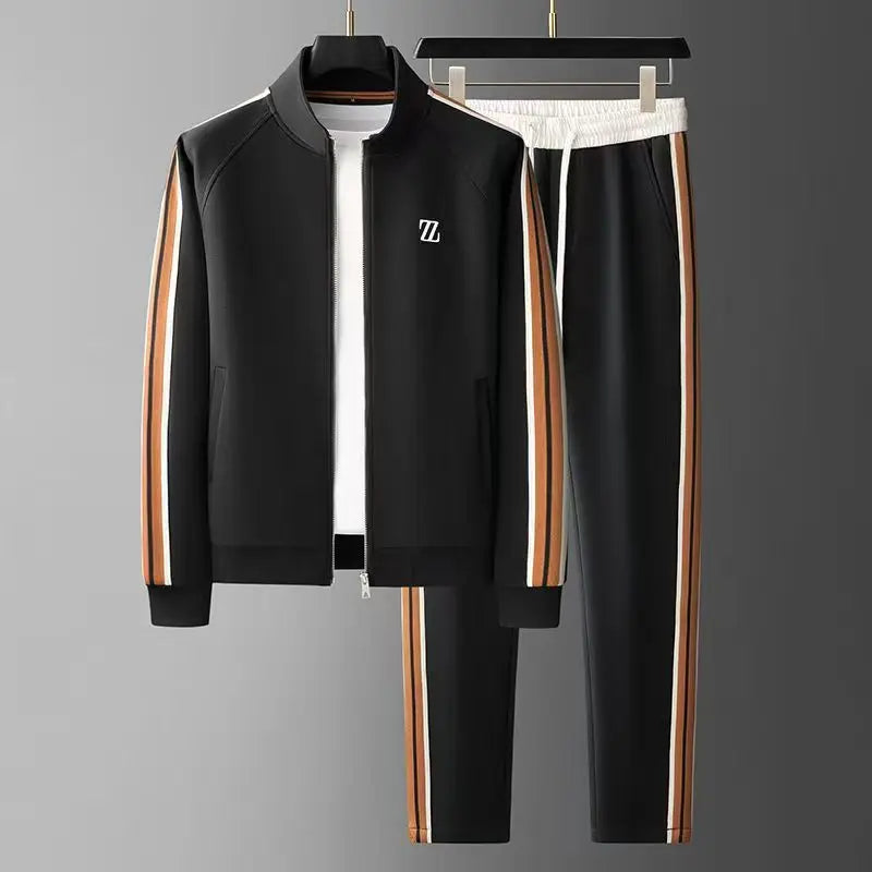 Julien Ensemble de Survêtement Homme | Veste Zippée Col Montant, Pantalon Élastique 7