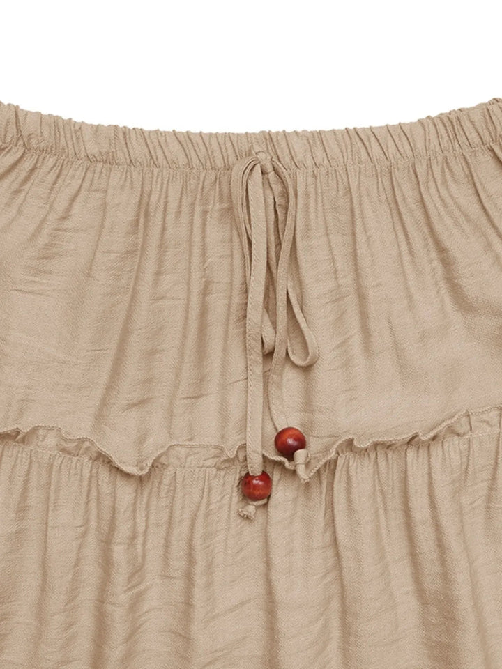 Jupe femme | Jupe maxi plissée à la silhouette fluide 4