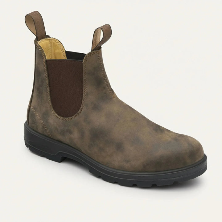 Kenton Bottines Homme | Cuir Véritable, Semelle Rouge, Modèle Chelsea 0