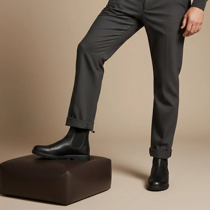 Kenton Bottines Homme | Cuir Véritable, Semelle Rouge, Modèle Chelsea 5