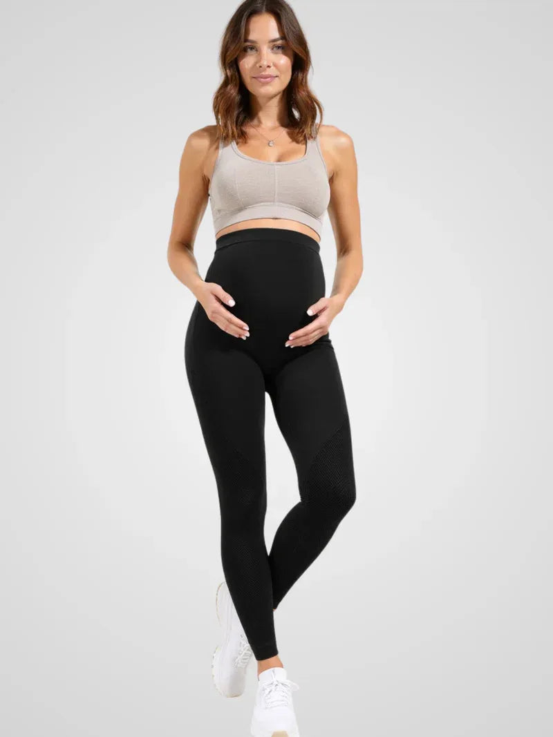 Leggings de maternité – Leggings de maternité taille haute avec soutien du ventre 1