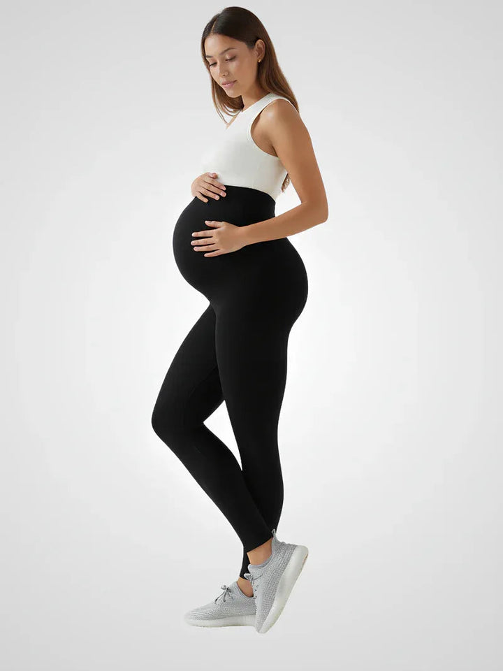 Leggings de yoga de maternité – Pantalon de grossesse extensible taille haute longueur cheville 0