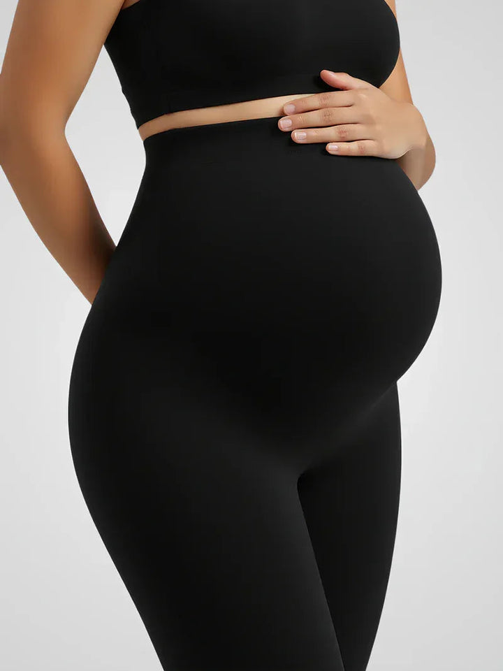 Leggings de yoga de maternité – Pantalon de grossesse extensible taille haute longueur cheville 4