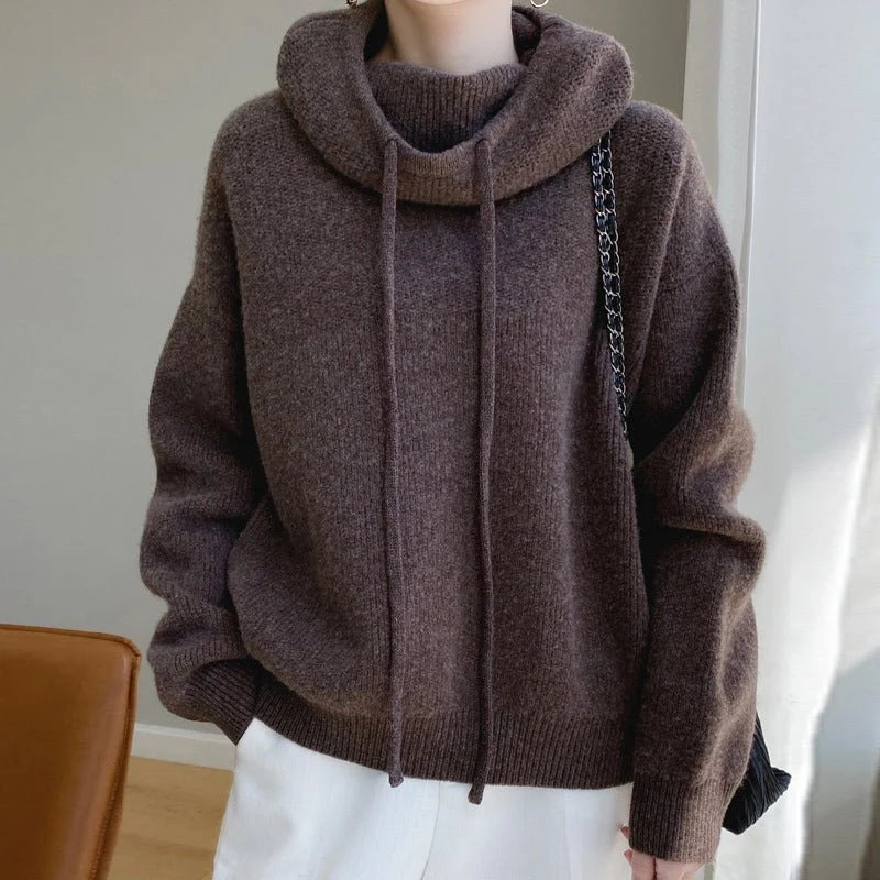 Liora Pull à Capuche | Laine, Coupe Oversize Décontractée 2