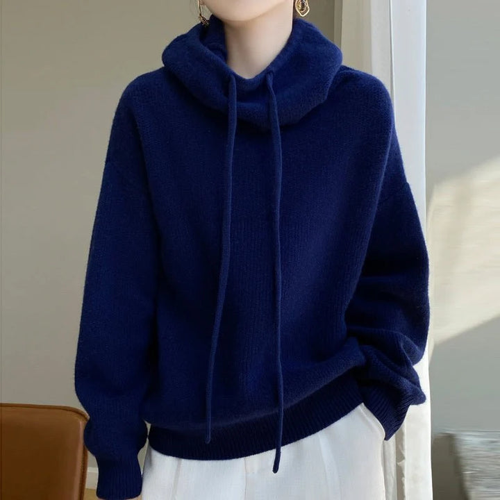 Liora Pull à Capuche | Laine, Coupe Oversize Décontractée 3
