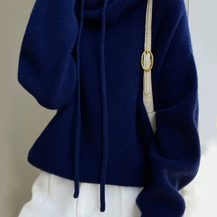 Liora Pull à Capuche | Laine, Coupe Oversize Décontractée 4