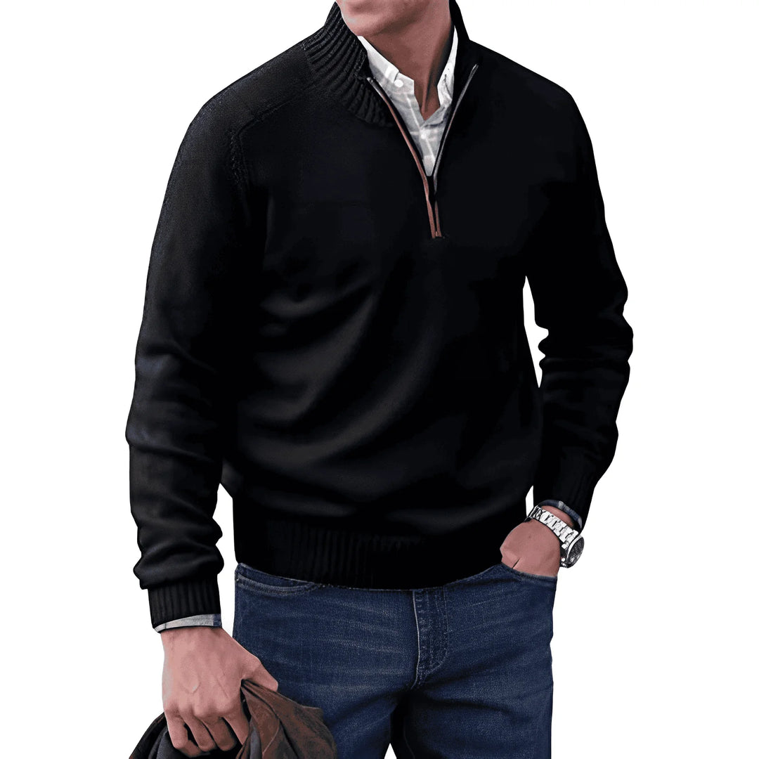 Louis - Pull Zippé Cachemire Homme 1