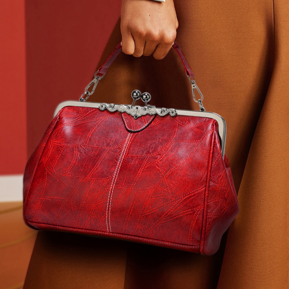 Sac à main vintage à fermoir | Dernier jour 80% de réduction !