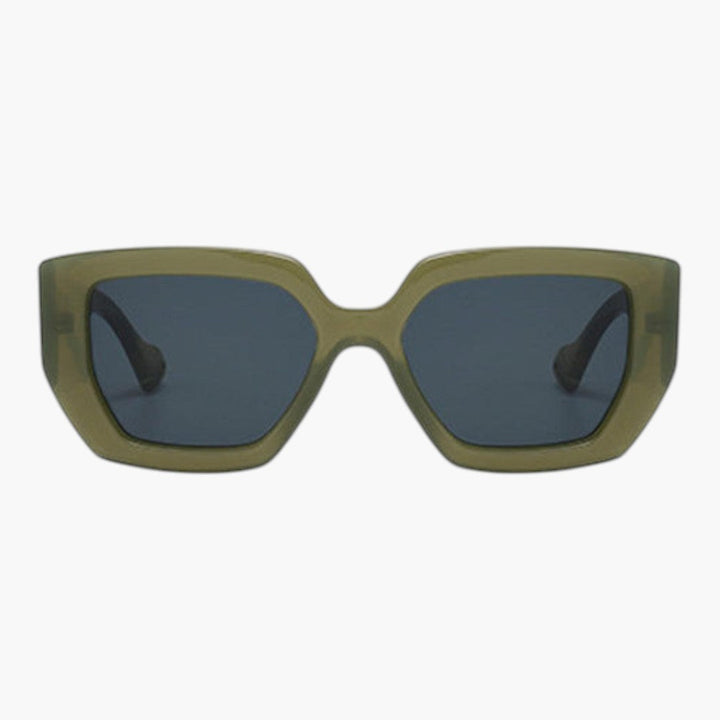 Lunettes de Soleil Femme a Monture Carrée et Branches Larges 1