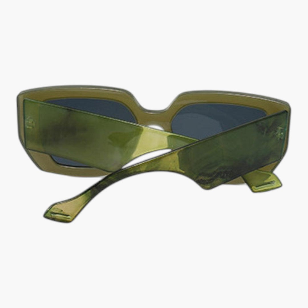 Lunettes de Soleil Femme a Monture Carrée et Branches Larges 2