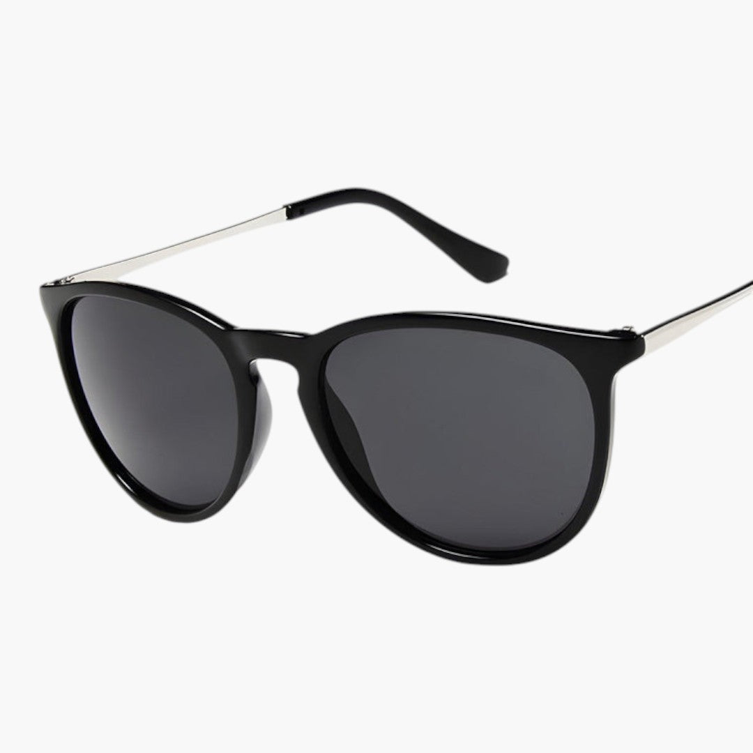 Lunettes de Soleil Femme avec Forme Cat Eye et Branches Métal 1