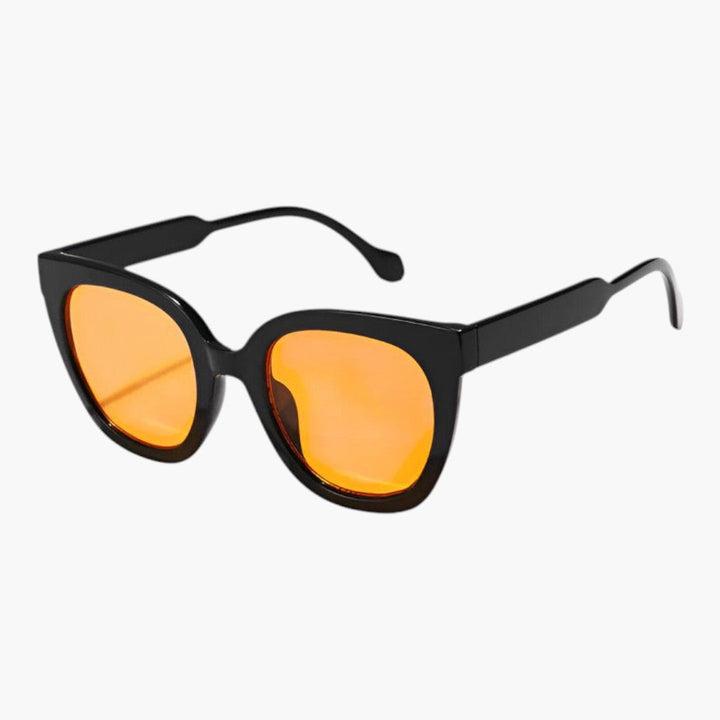 Lunettes de Soleil Femme avec Forme Cat Eye et Monture Épaisse 1