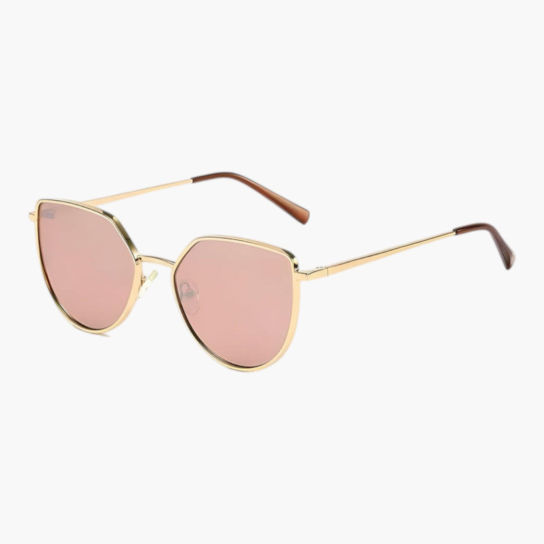 Lunettes de Soleil Femme avec Monture Cat Eye et Plaquettes Ajustables 1