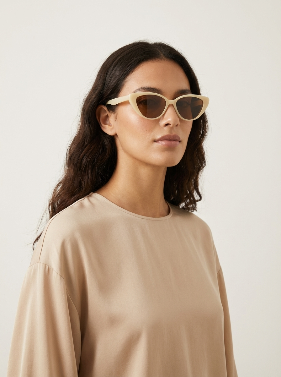 Lunettes de soleil pour femmes | Monture pointue à branches étroites 6