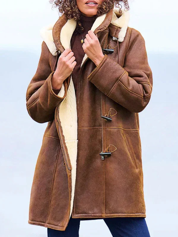 Manteau d'hiver à capuche Nordelle pour femme | Manteau chaud, décontracté et élégant 0