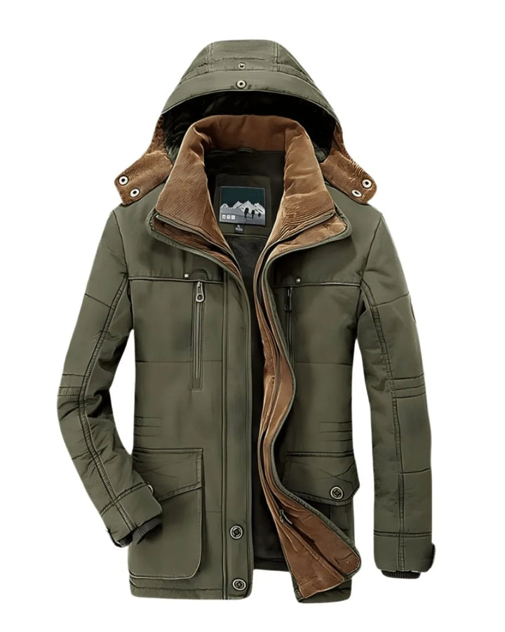 Manteau d’hiver à capuche pour Homme – Doublure isolante, ville et extérieur – Gaspard 1