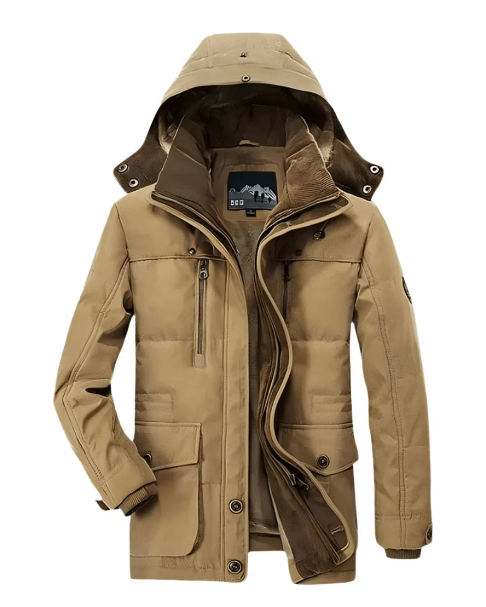 Manteau d’hiver à capuche pour Homme – Doublure isolante, ville et extérieur – Gaspard 2