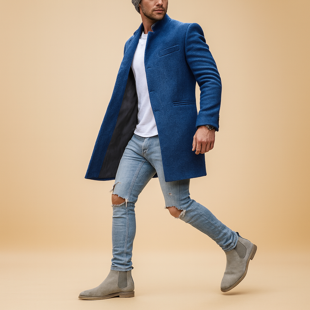 Manteau d’hiver pour homme | Veste longue isolante chaude