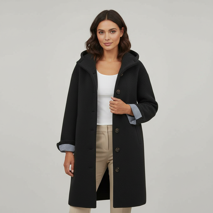 Manteau d'hiver pour femme | Manteau long à capuche pour l'hiver 0