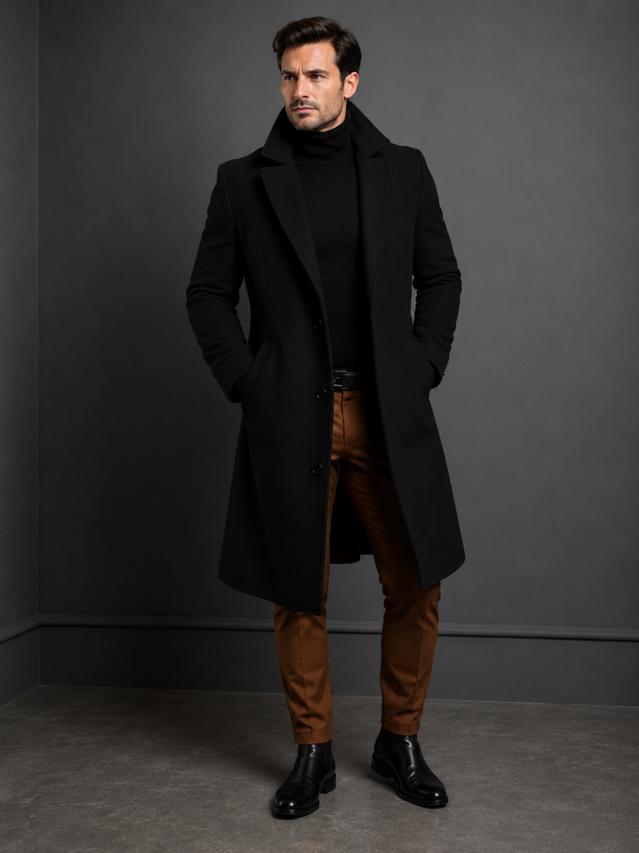 Manteau en laine pour homme Westbridge | Manteau d'hiver classique, chaud et résistant 0