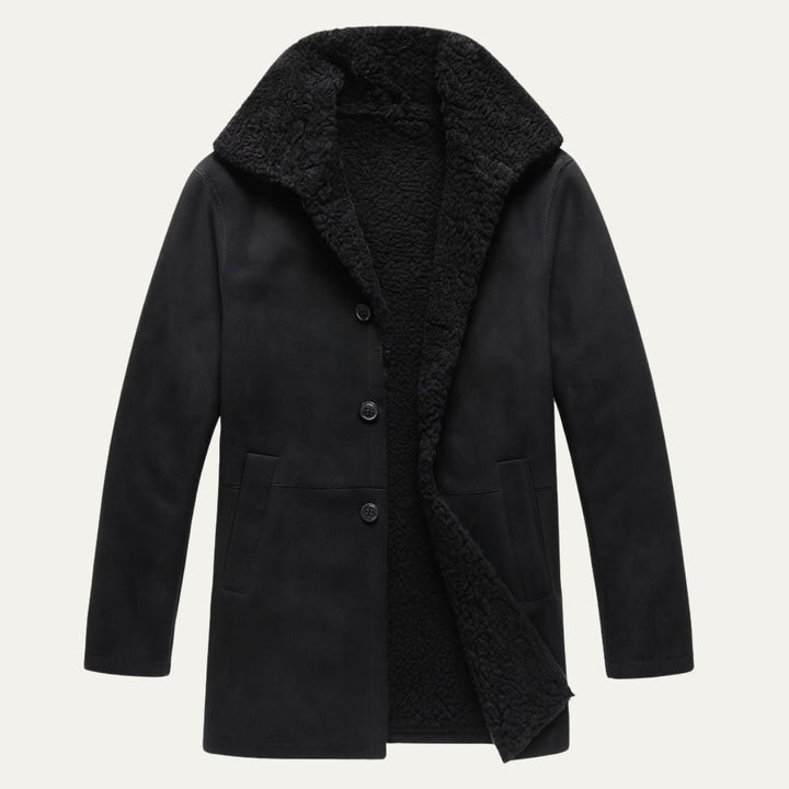 Manteau en peau lainée Aspen – Manteau d'hiver classique pour homme 0