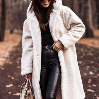 Manteau femme | Long, à capuche, coupe ample et finitions soignées 12
