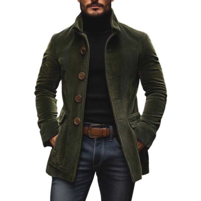 Manteau homme boutonné | Coupe structurée et polyvalente