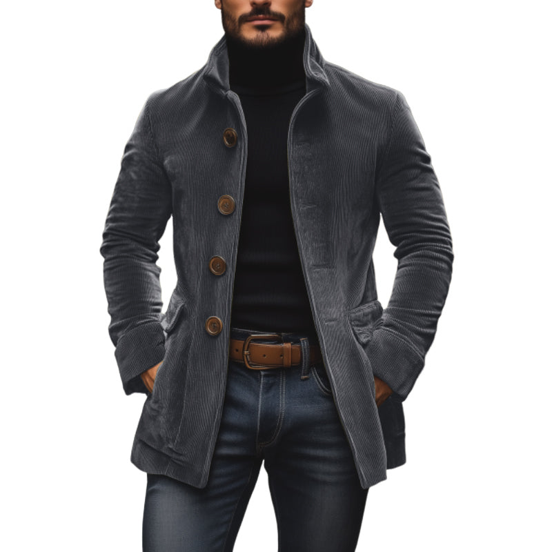 Manteau homme boutonné | Coupe structurée et polyvalente