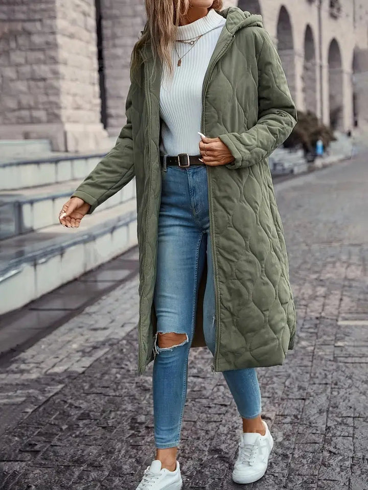 Manteau matelassé pour femme | Capuche à manches longues 3