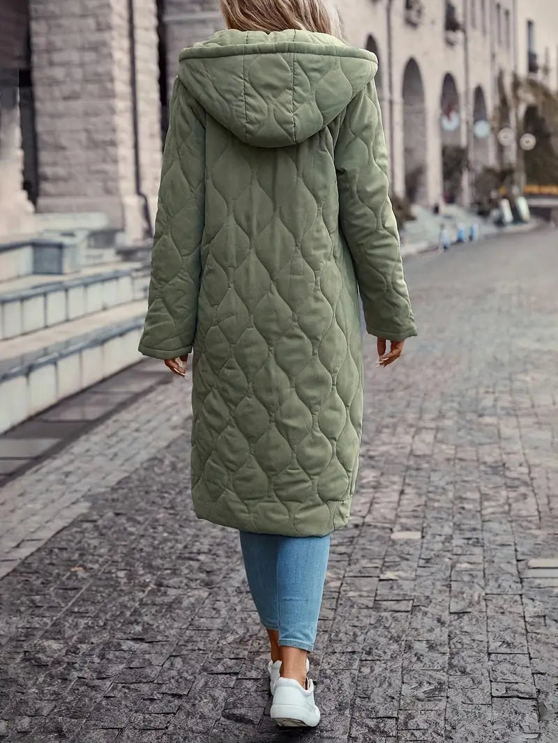 Manteau matelassé pour femme | Capuche à manches longues 4