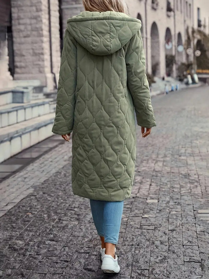 Manteau matelassé pour femme | Capuche à manches longues 4