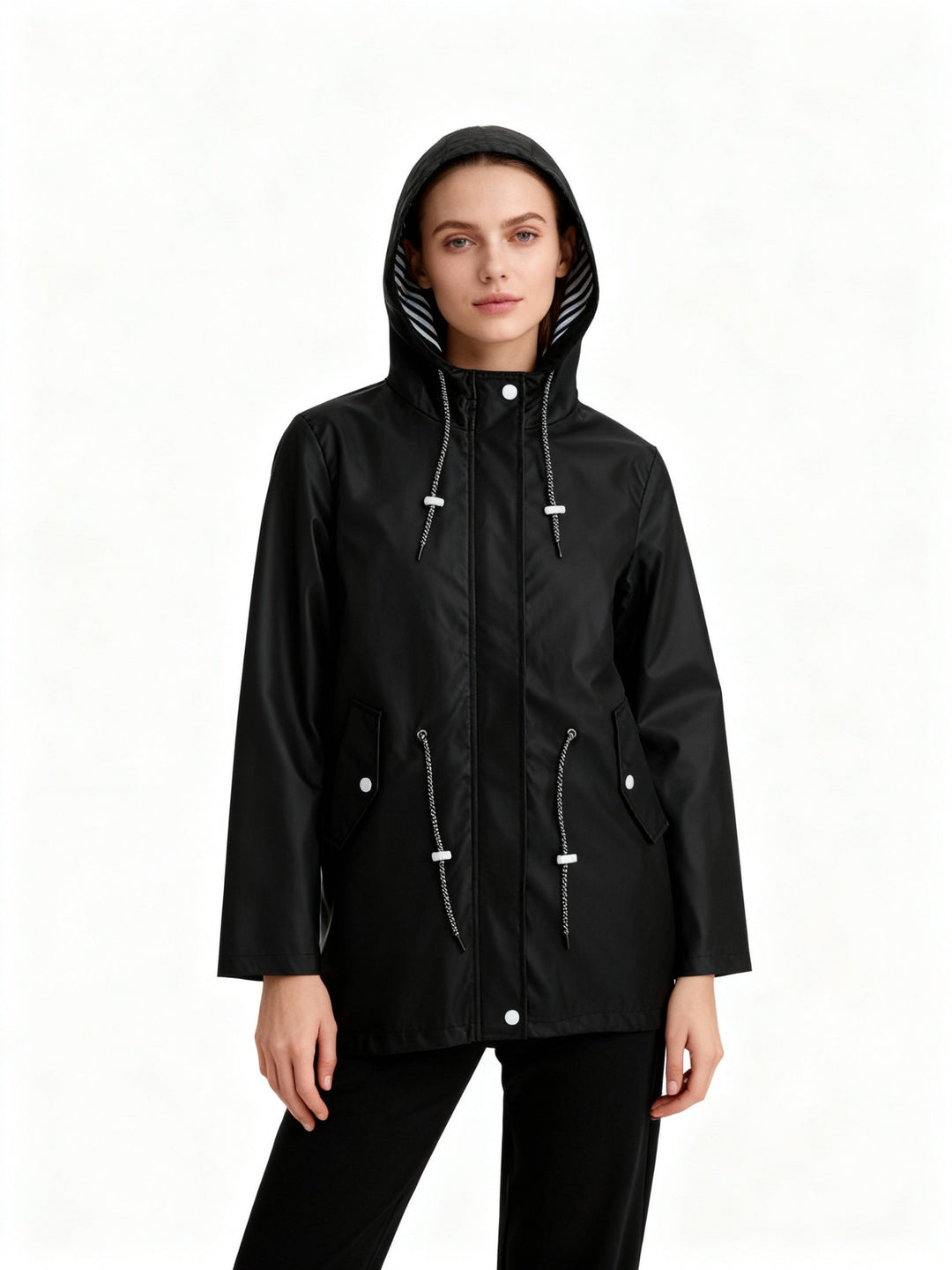 Manteau pour femme | Imperméable à capuche 3
