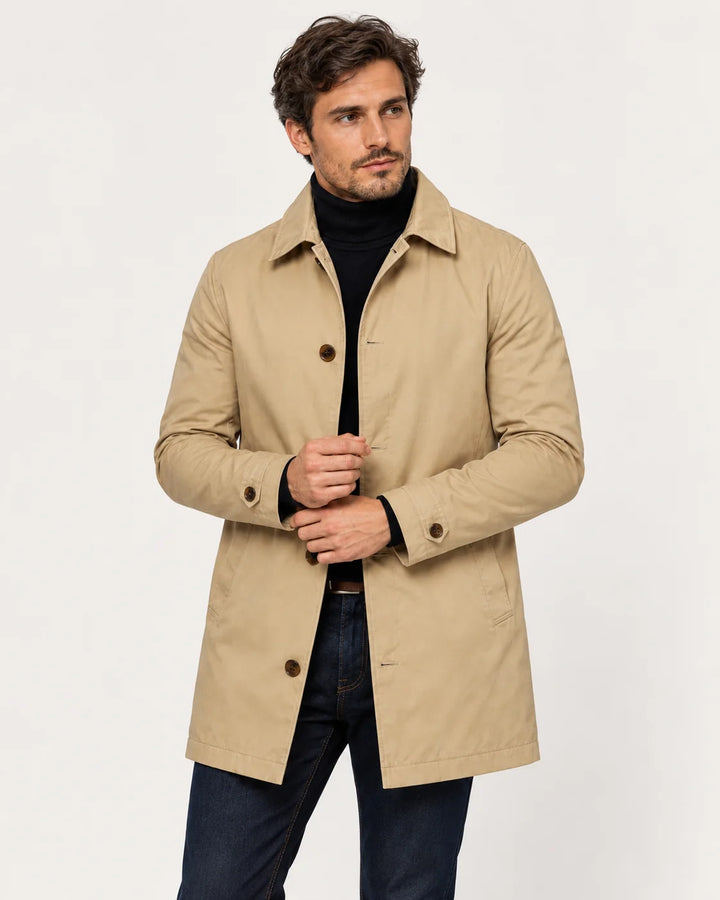 Maro Manteau Homme | Coupe Droite, Tissu Structuré Hiver 0
