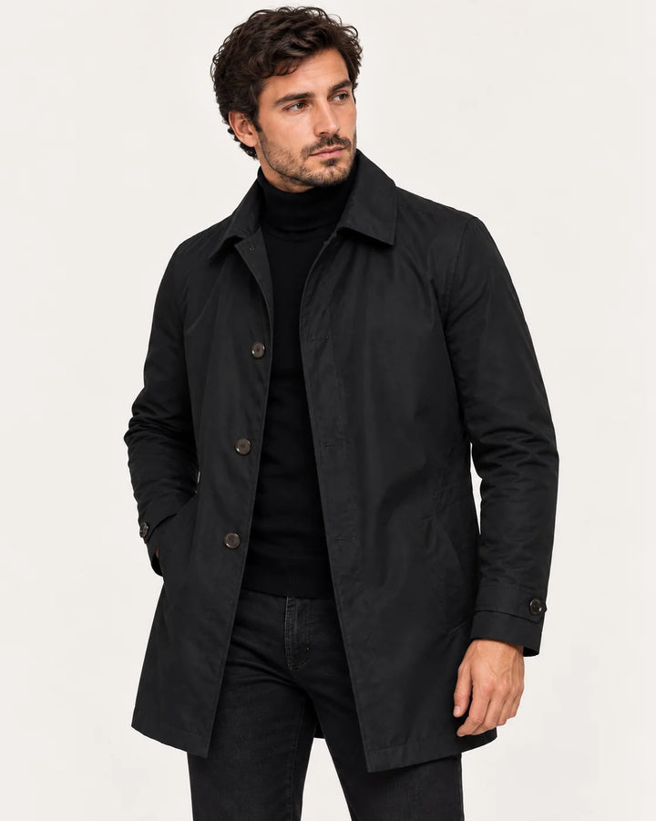 Maro Manteau Homme | Coupe Droite, Tissu Structuré Hiver 2