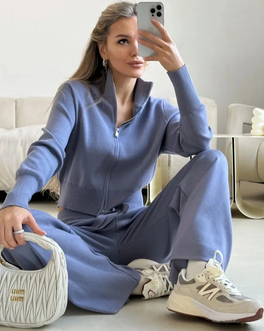 Ensemble de salon femme tissu doux coupe confortable quotidien