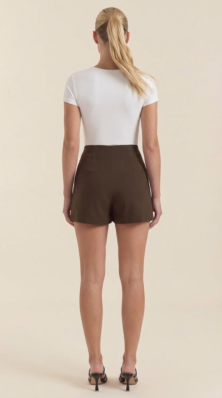 Mini-jupe femme | Taille haute avec fente latérale 0