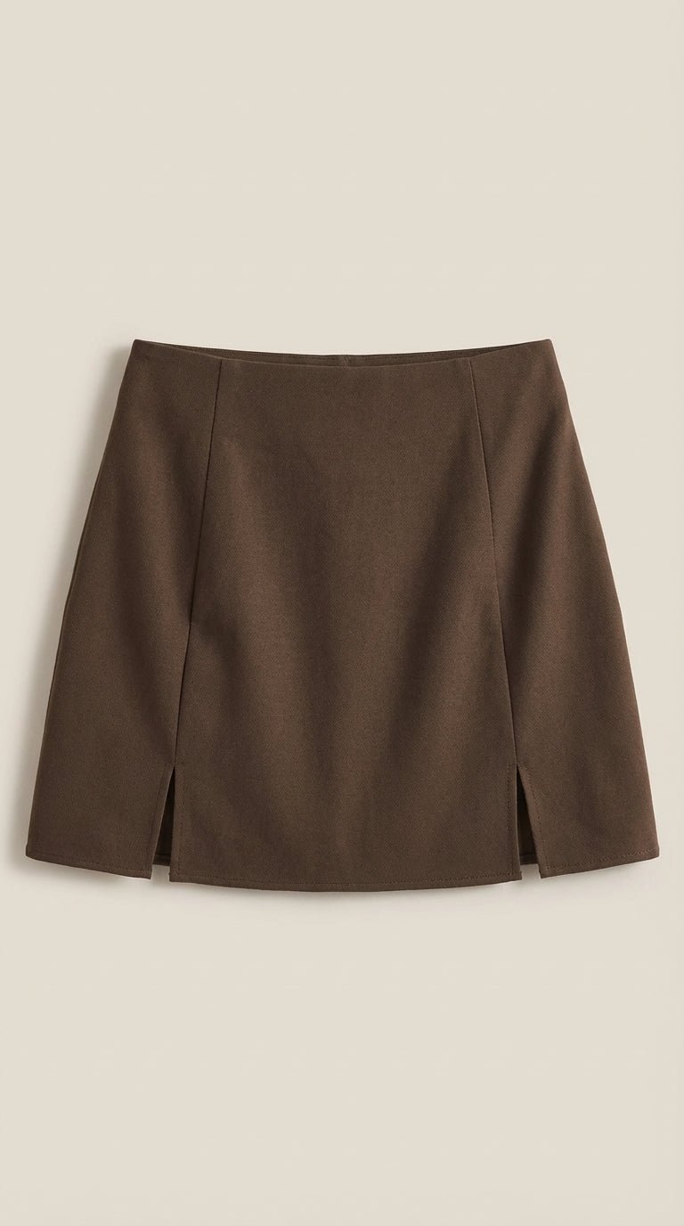 Mini-jupe femme | Taille haute avec fente latérale 4