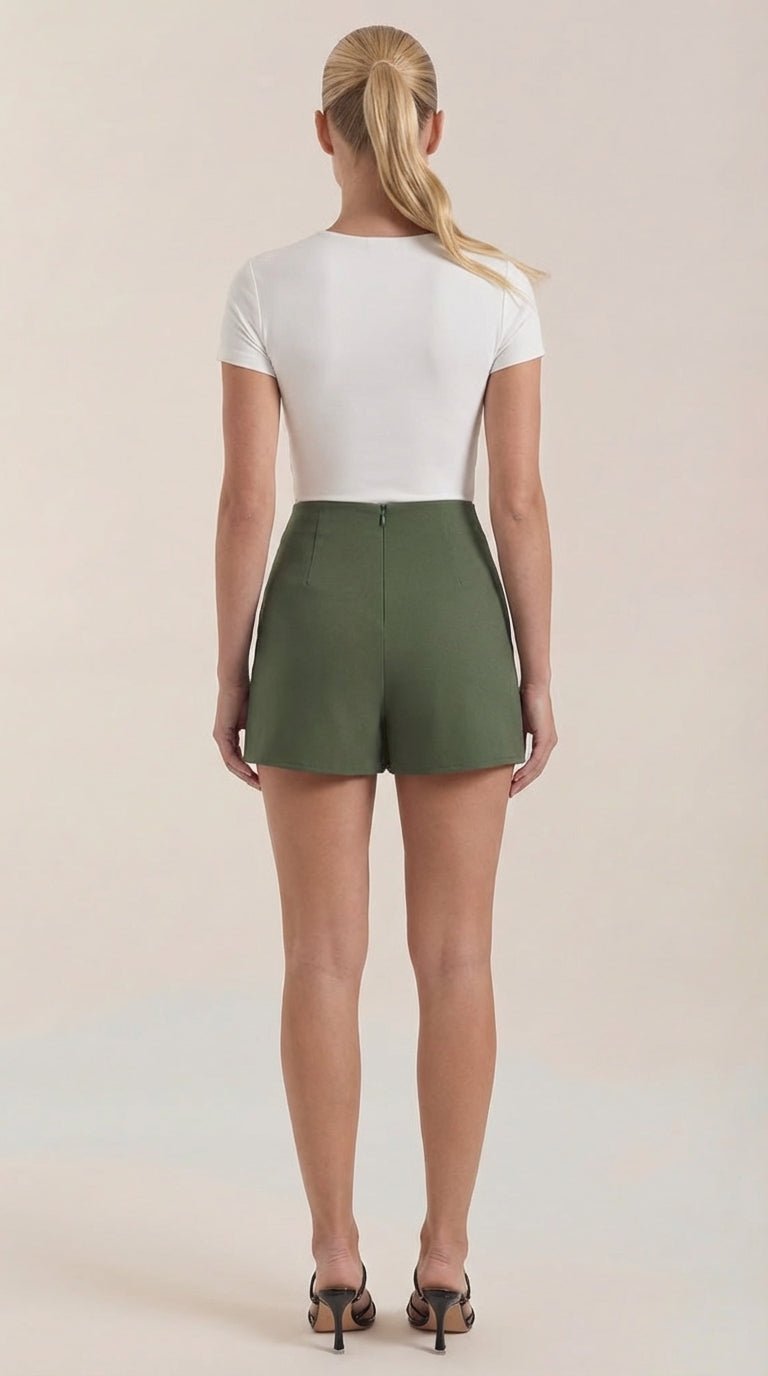 Mini-jupe femme | Taille haute avec fente latérale 8