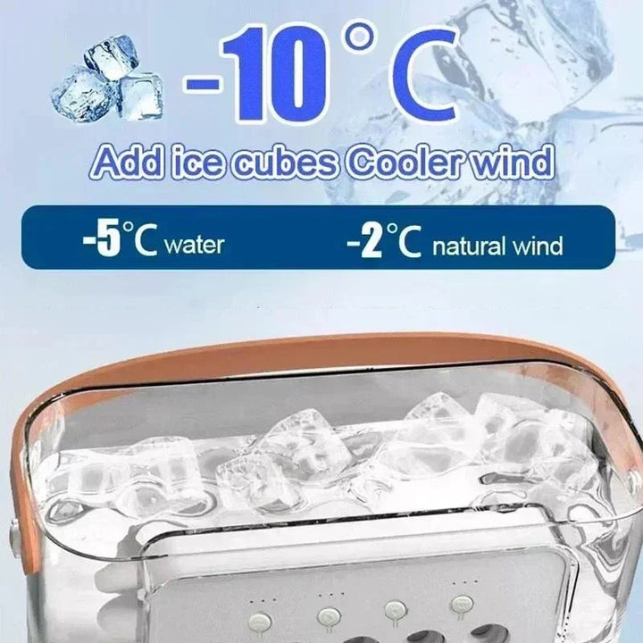 Mini refroidisseur d'air – Refroidisseur d'air de table USB avec fonction brumisation et 3 réglages 2