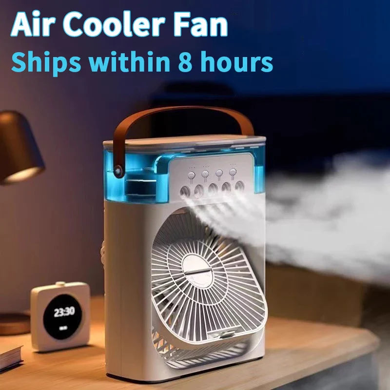 Mini refroidisseur d'air – Refroidisseur d'air de table USB avec fonction brumisation et 3 réglages 5