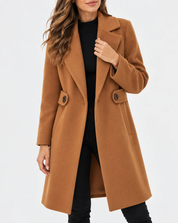 Mira Manteau Hiver Femme | Ceinturé, Boutonné, Élégan 1
