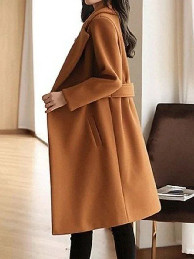 Mira Manteau Hiver Femme | Ceinturé, Boutonné, Élégan 2