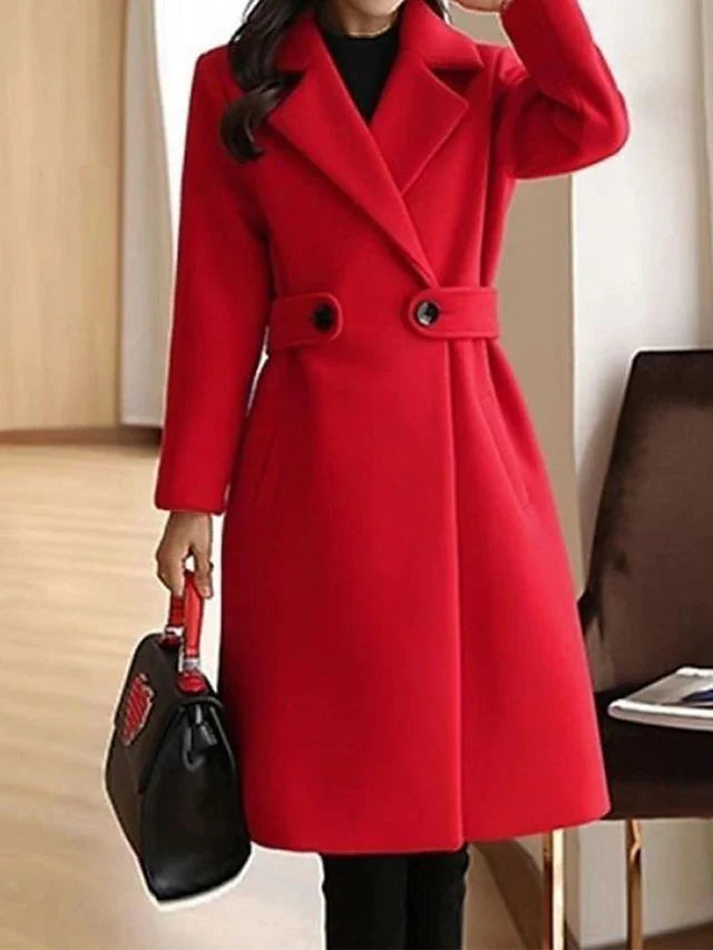 Mira Manteau Hiver Femme | Ceinturé, Boutonné, Élégan 5