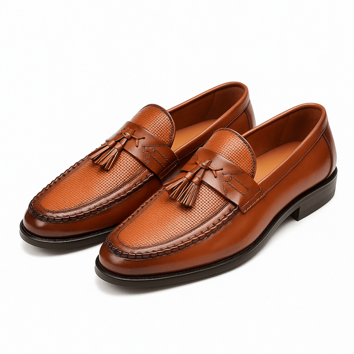 Mocassins Tissés Élégants | Pompons Subtils 3